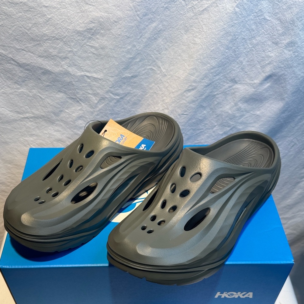 🆕 Hoka Charcoal Slip-On Clogs